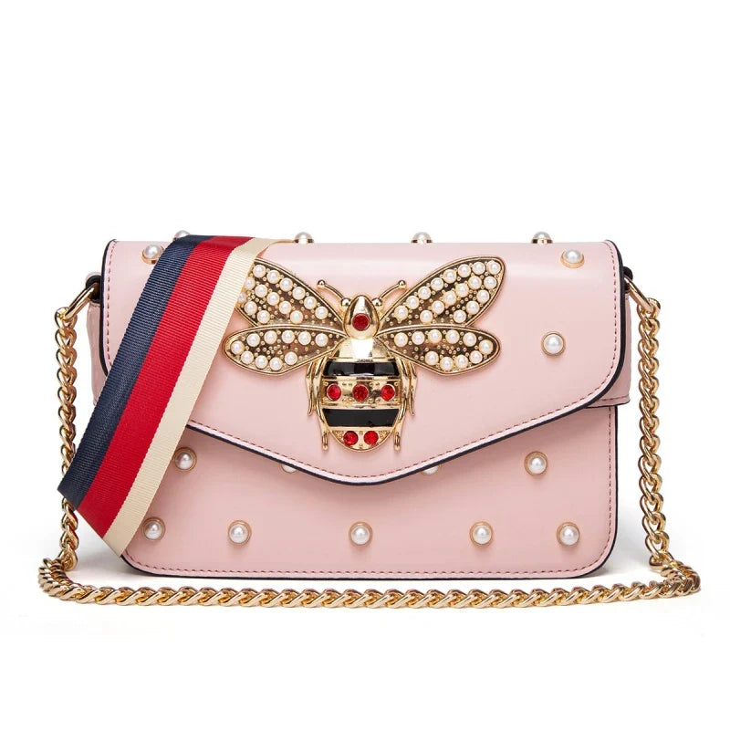 Pearl Bee Shoulder Bag & High Quality Crossbody Bag