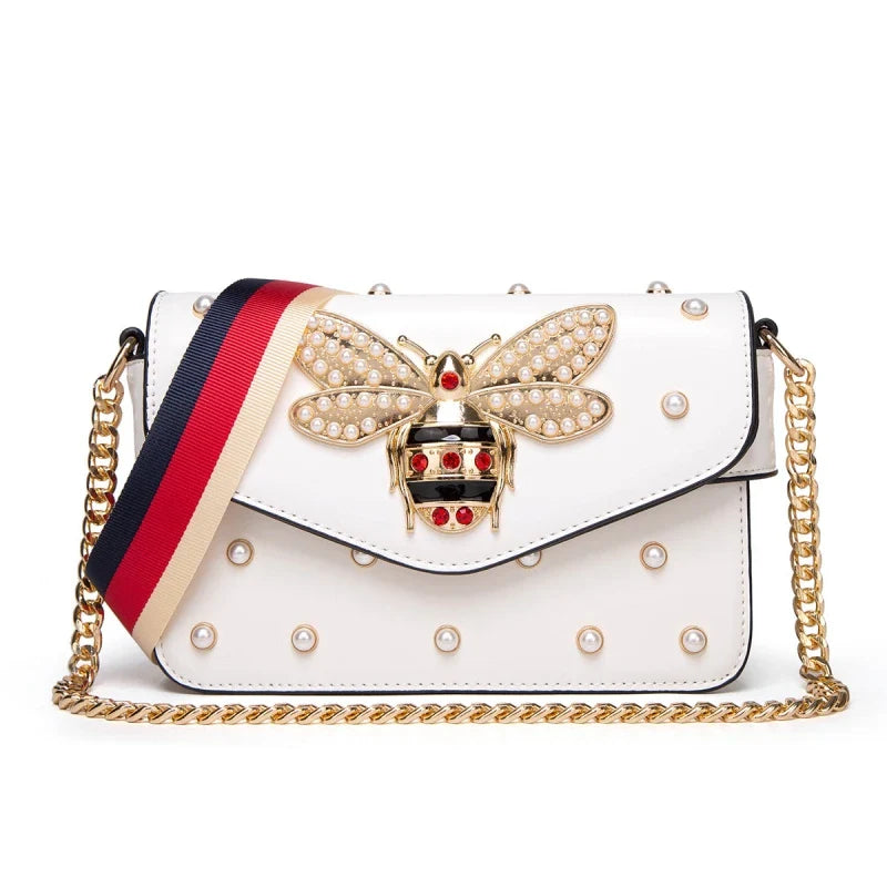 Pearl Bee Shoulder Bag & High Quality Crossbody Bag