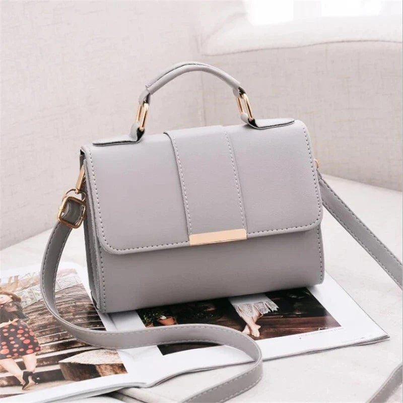 Leather Small Flap Crossbody Handbag & Top Handle Messenger
