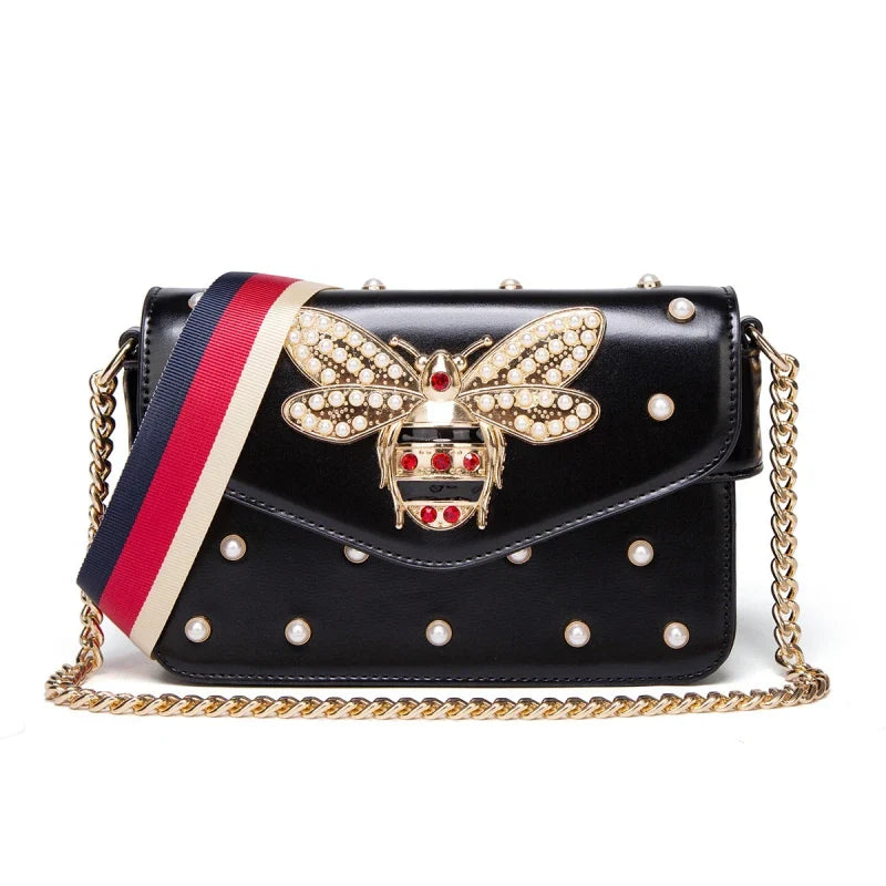 Pearl Bee Shoulder Bag & High Quality Crossbody Bag