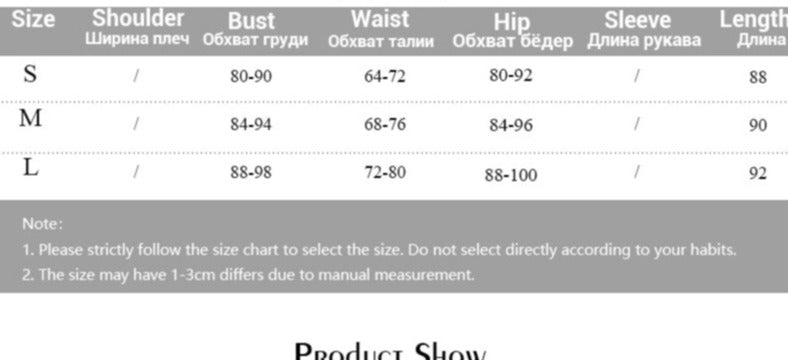 Size chart for black cutout bodycon mini dress