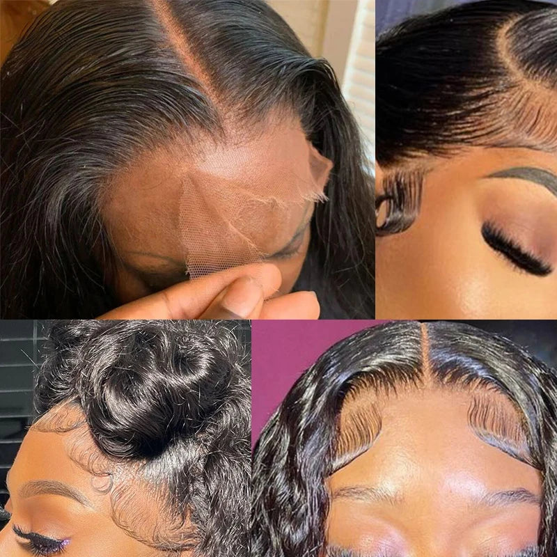 13x4 Transparent Lace Frontal | Pre-Plucked Straight & Body Wave Bleached Knots