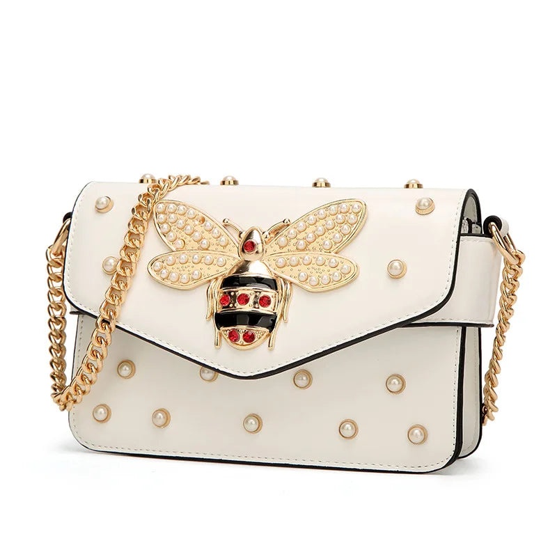 Pearl Bee Shoulder Bag & High Quality Crossbody Bag