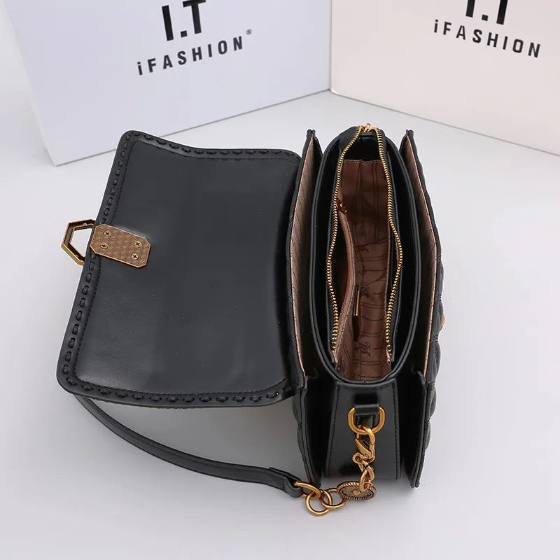 High-end Diamond Grid Handbag
