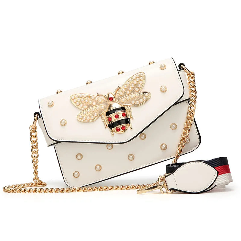 Pearl Bee Shoulder Bag & High Quality Crossbody Bag